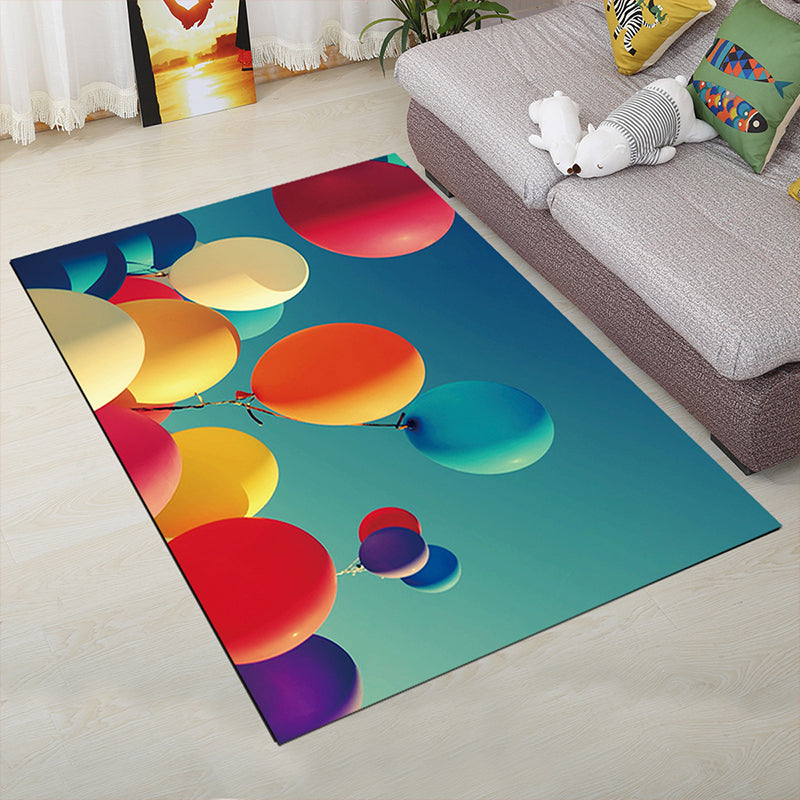 Lisslune | Personality Scandinavian Carpet Multi Colors 3D Print Scenery Carpet Washable Non-slip Stain-resistant Rug for Home