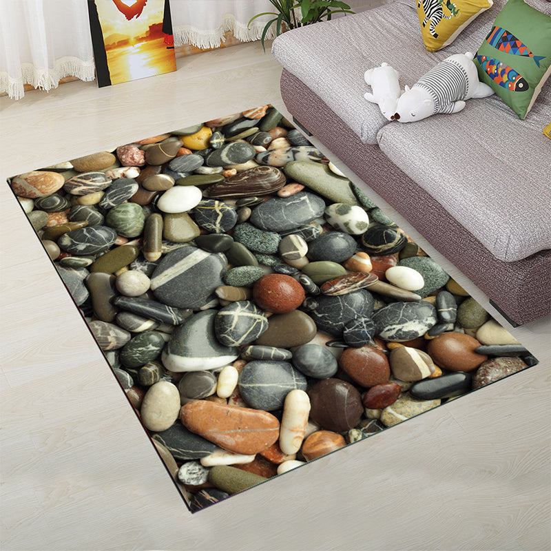 Lisslune | Personality Scandinavian Carpet Multi Colors 3D Print Scenery Carpet Washable Non-slip Stain-resistant Rug for Home