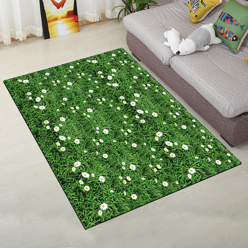 Lisslune | Personality Scandinavian Carpet Multi Colors 3D Print Scenery Carpet Washable Non-slip Stain-resistant Rug for Home