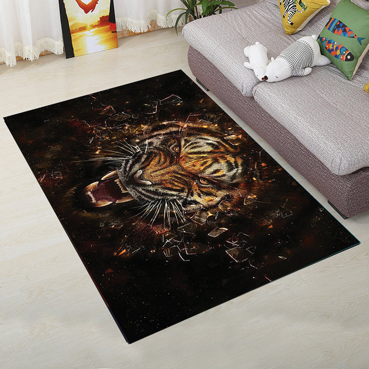 Lisslune | Personality Scandinavian Carpet Multi Colors 3D Print Scenery Carpet Washable Non-slip Stain-resistant Rug for Home