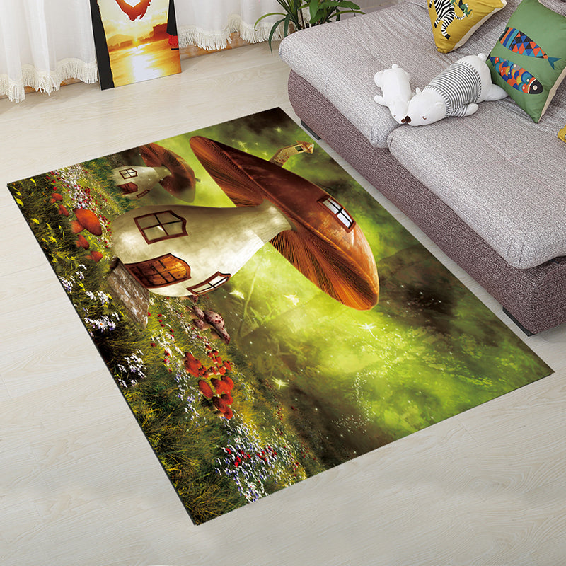 Lisslune | Personality Scandinavian Carpet Multi Colors 3D Print Scenery Carpet Washable Non-slip Stain-resistant Rug for Home