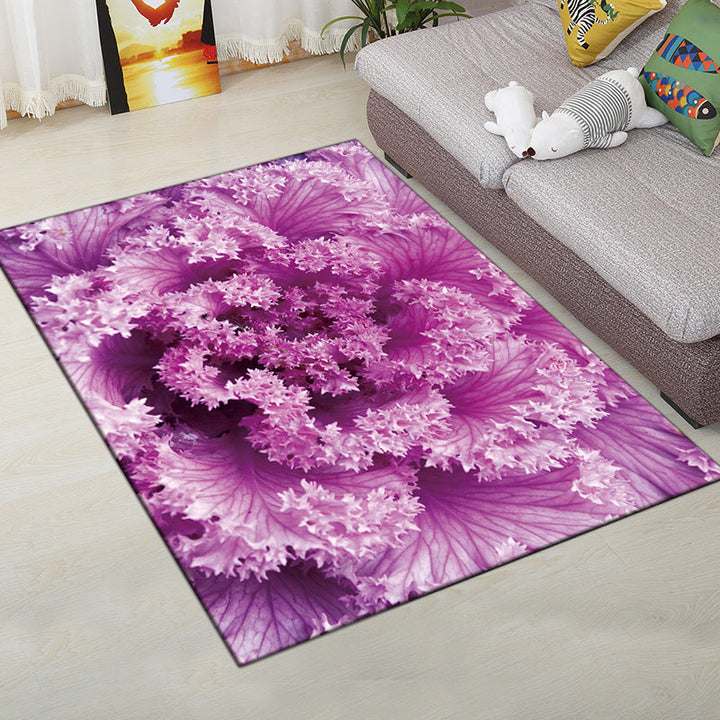 Lisslune | Multi-Color Modern Rug Polyester Digital Graphic Living Room Rug Non-Slip Back Pet-Friendly Washable Rug for Guest Room