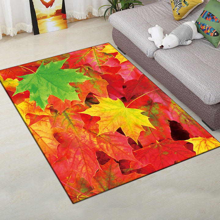 Lisslune | Multi-Color Modern Rug Polyester Digital Graphic Living Room Rug Non-Slip Back Pet-Friendly Washable Rug for Guest Room