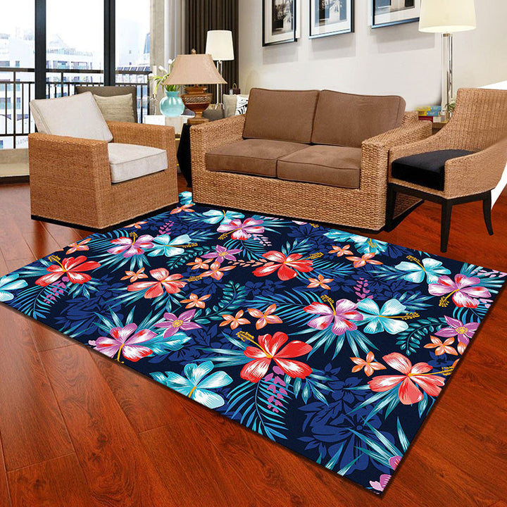 Lisslune | Multi-Color Modern Rug Polyester Digital Graphic Living Room Rug Non-Slip Back Pet-Friendly Washable Rug for Guest Room