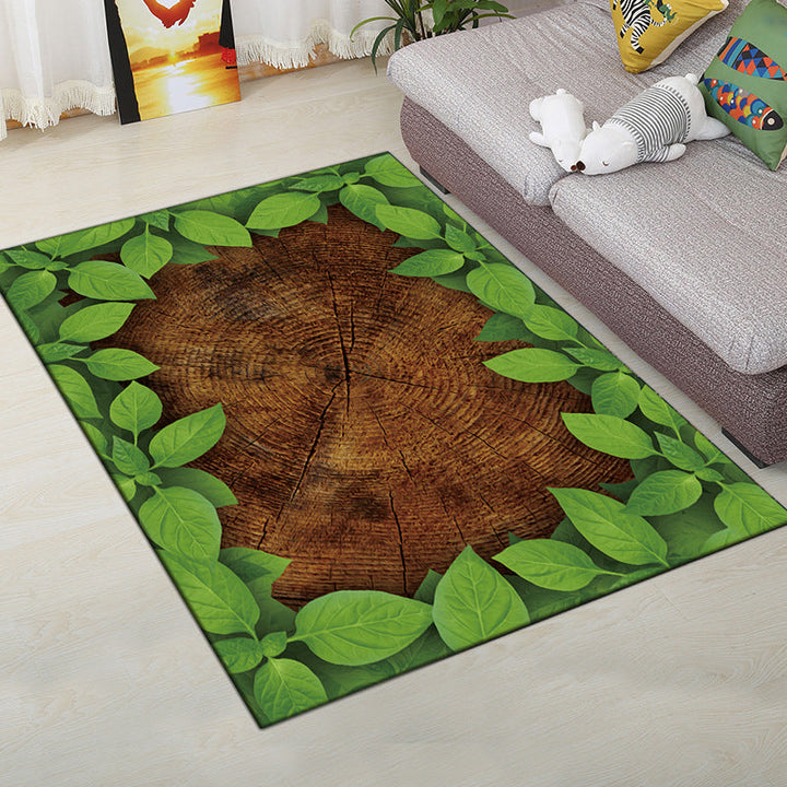 Lisslune | Multi-Color Modern Rug Polyester Digital Graphic Living Room Rug Non-Slip Back Pet-Friendly Washable Rug for Guest Room
