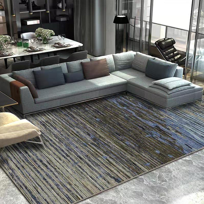 Lisslune | Multicolor 3D Illusion Geometry Rug Polyester Modernist Rug Non-Slip Pet-Friendly Machine Washable Rug for the Large Room
