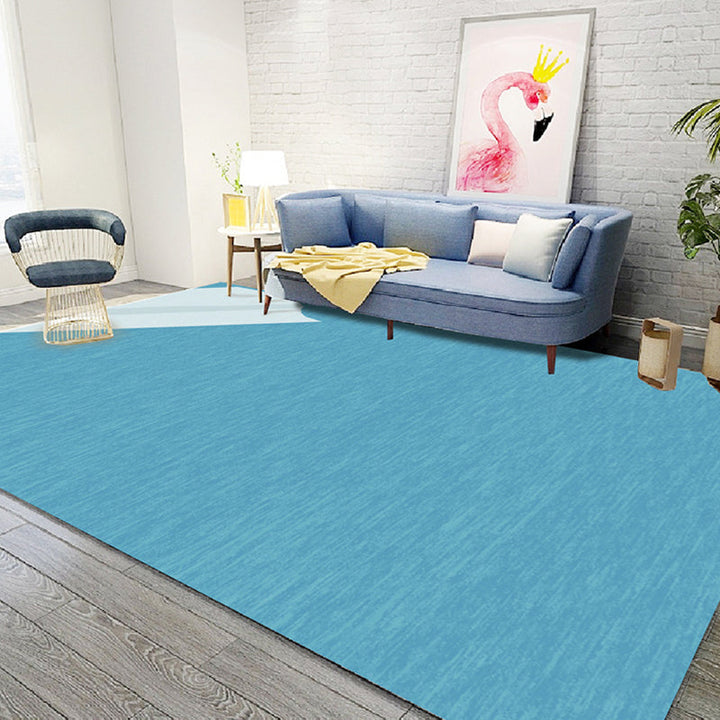 Lisslune | Multicolor 3D Illusion Geometry Rug Polyester Modernist Rug Non-Slip Pet-Friendly Machine Washable Rug for the Large Room