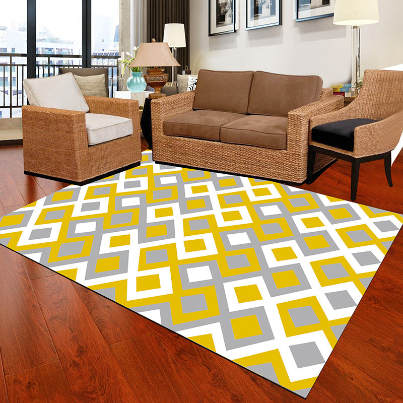 Lisslune | Black and White Novelty Rug Polypropylene Optical Illusions Geometric Carpet Stain Resistant Pet Friendly Non Slip Rug for Home