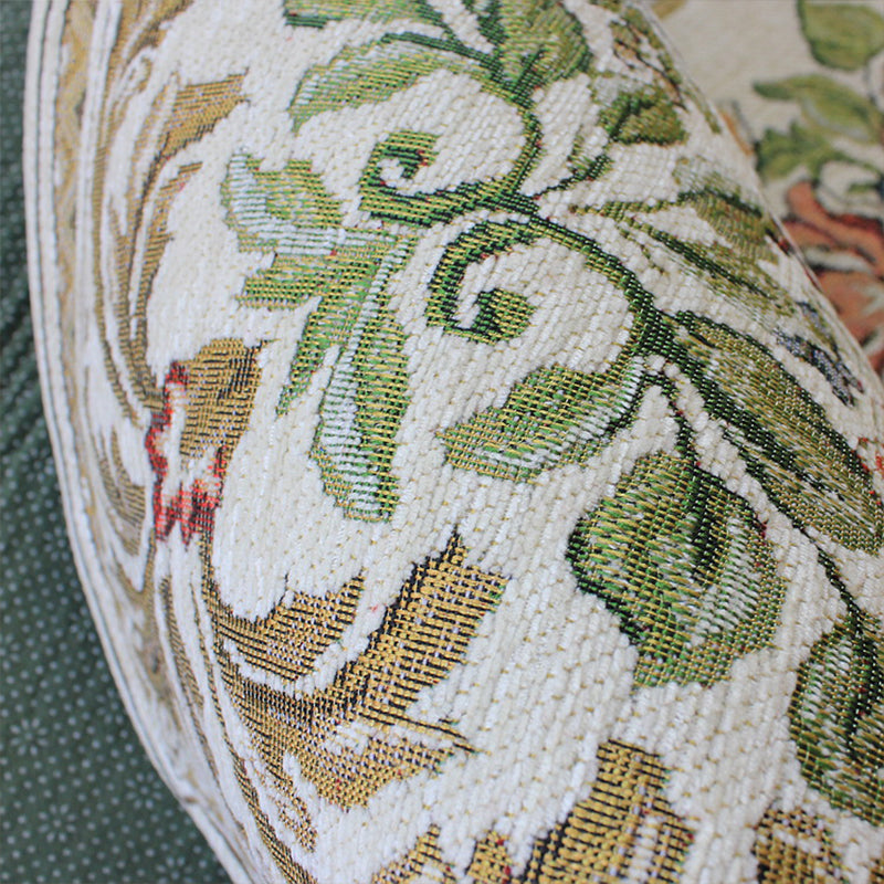 Lisslune | Victorian style Jacquard carpet Multicolored cotton rug pet-friendly non-slip back rug for dining room