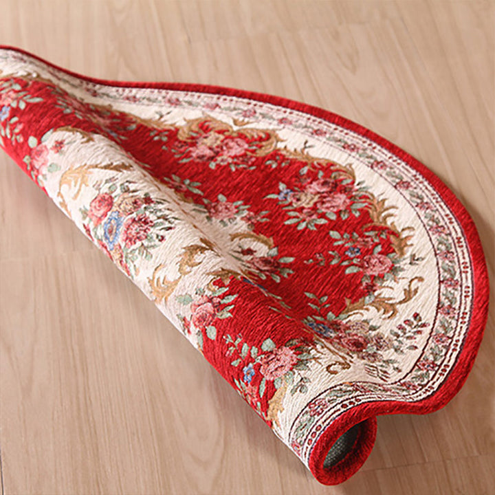 Lisslune | Classic traditional carpet multicolored washable dog-friendly non-slip carpet for bedrooms