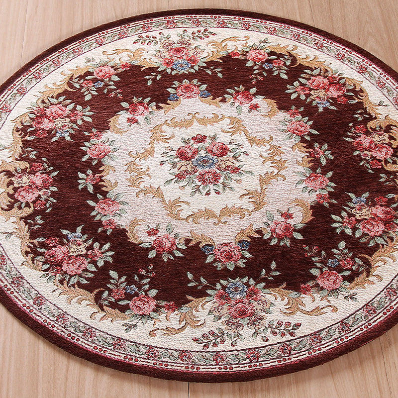Lisslune | Classic traditional carpet multicolored washable dog-friendly non-slip carpet for bedrooms
