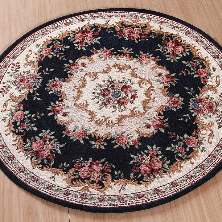 Lisslune | Classic traditional carpet multicolored washable dog-friendly non-slip carpet for bedrooms