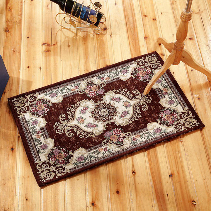 Lisslune | Classic Victoria area rug Multicolor flower carpet Pet-friendly Washable Non-slip backing Door mat
