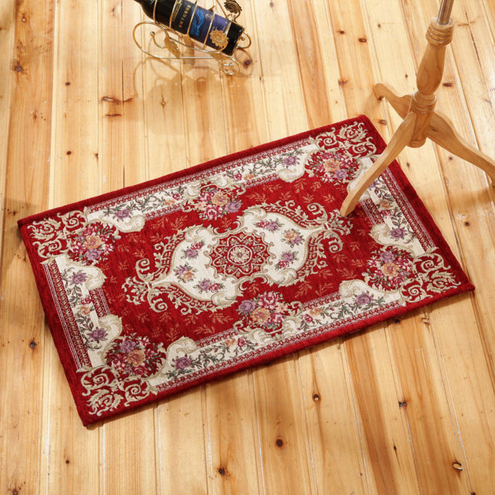 Lisslune | Classic Victoria area rug Multicolor flower carpet Pet-friendly Washable Non-slip backing Door mat