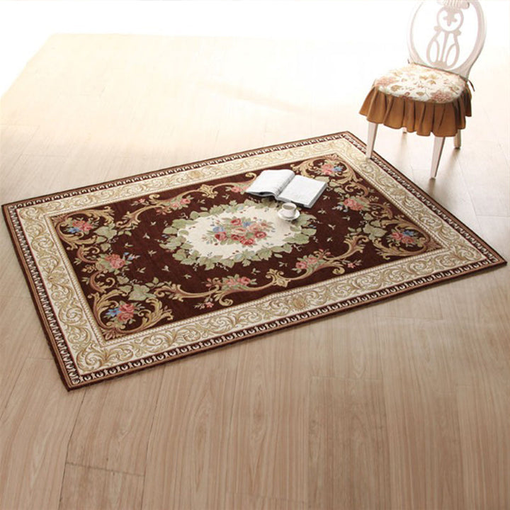Lisslune | Classic Victoria area rug Multicolor flower carpet Pet-friendly Washable Non-slip backing Door mat