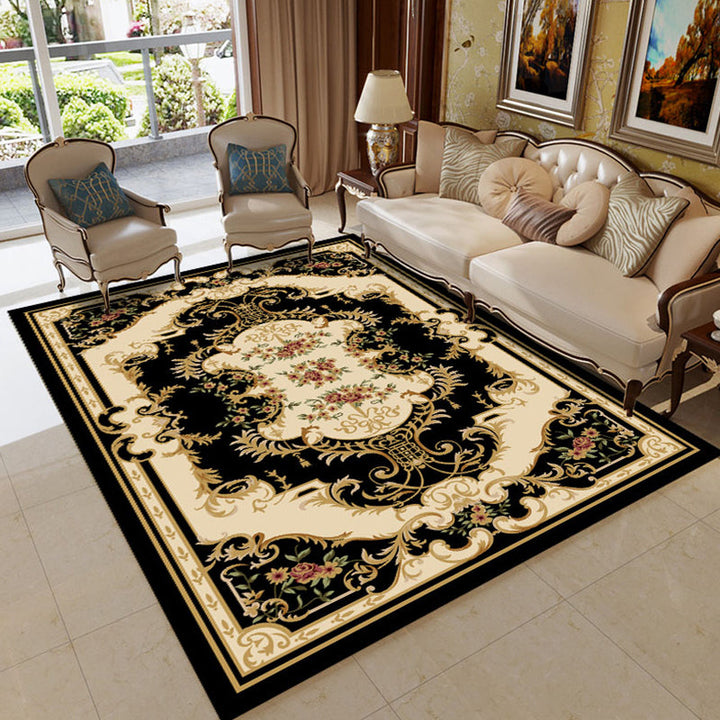 Lisslune | Empire Floral Area Rug Multicolor Victorian Carpet Synthetic Stain Resistant Non-Slip Backing Pet Friendly Rug for Lounge