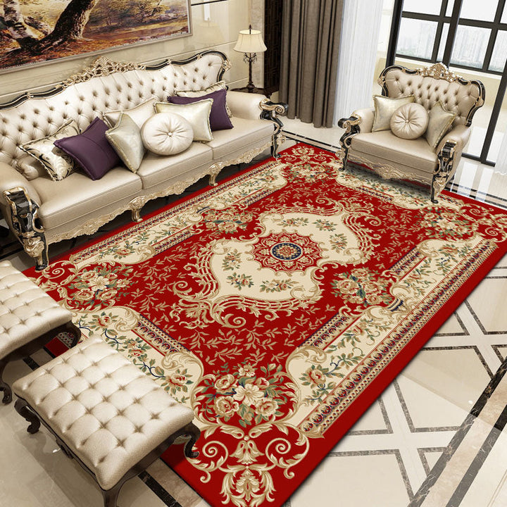 Lisslune | Empire Floral Area Rug Multicolor Victorian Carpet Synthetic Stain Resistant Non-Slip Backing Pet Friendly Rug for Lounge