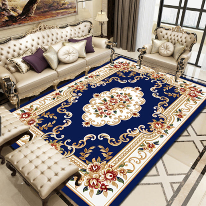 Lisslune | Empire Floral Area Rug Multicolor Victorian Carpet Synthetic Stain Resistant Non-Slip Backing Pet Friendly Rug for Lounge