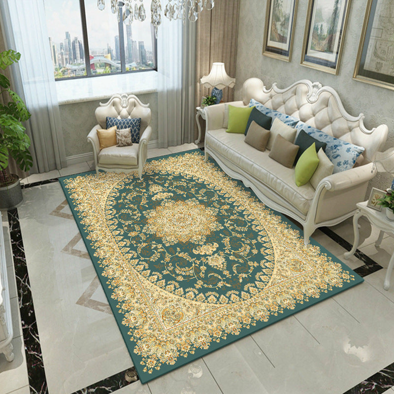 Lisslune | Fancy Victoria Rug Multi-Colored Flower Rug Non-Slip Washable Pet-Friendly Rug for the Living Room
