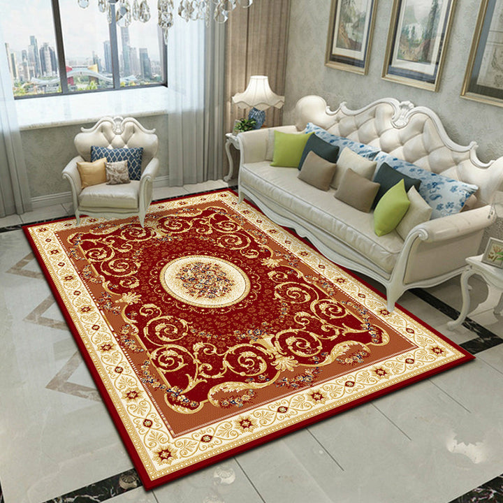 Lisslune | Fancy Victoria Rug Multi-Colored Flower Rug Non-Slip Washable Pet-Friendly Rug for the Living Room