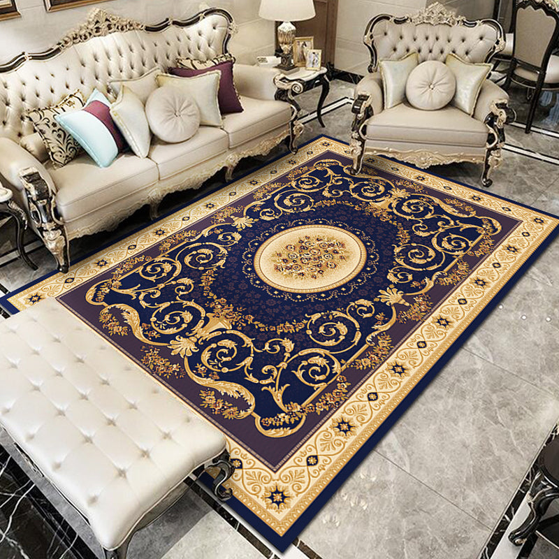 Lisslune | Fancy Victoria Rug Multi-Colored Flower Rug Non-Slip Washable Pet-Friendly Rug for the Living Room