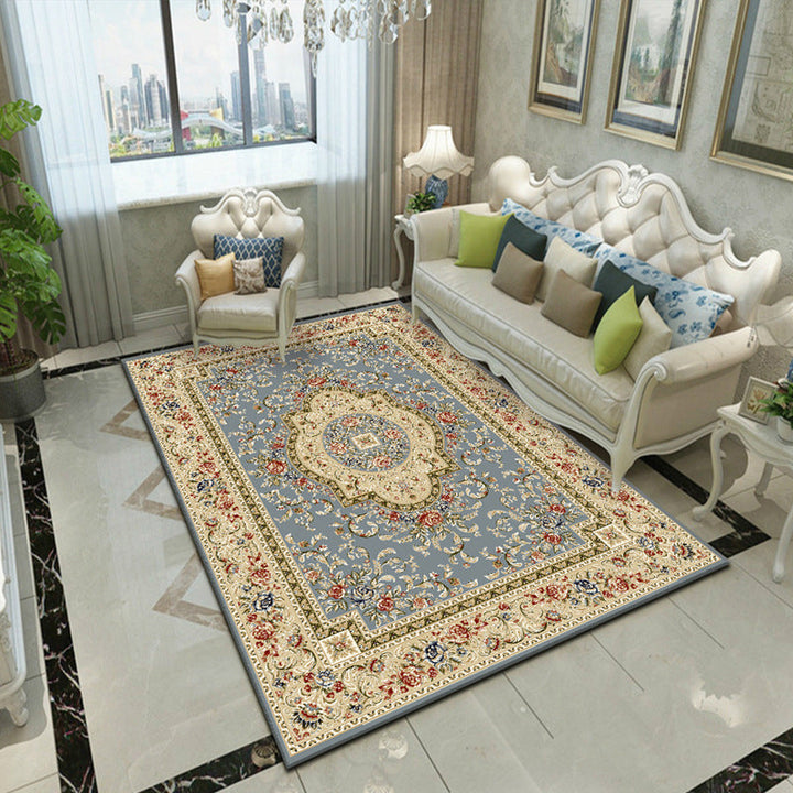 Lisslune | Fancy Victoria Rug Multi-Colored Flower Rug Non-Slip Washable Pet-Friendly Rug for the Living Room
