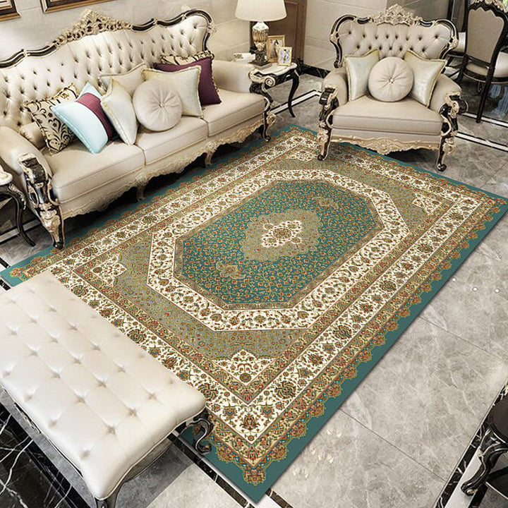 Lisslune | Fancy Victoria Rug Multi-Colored Flower Rug Non-Slip Washable Pet-Friendly Rug for the Living Room