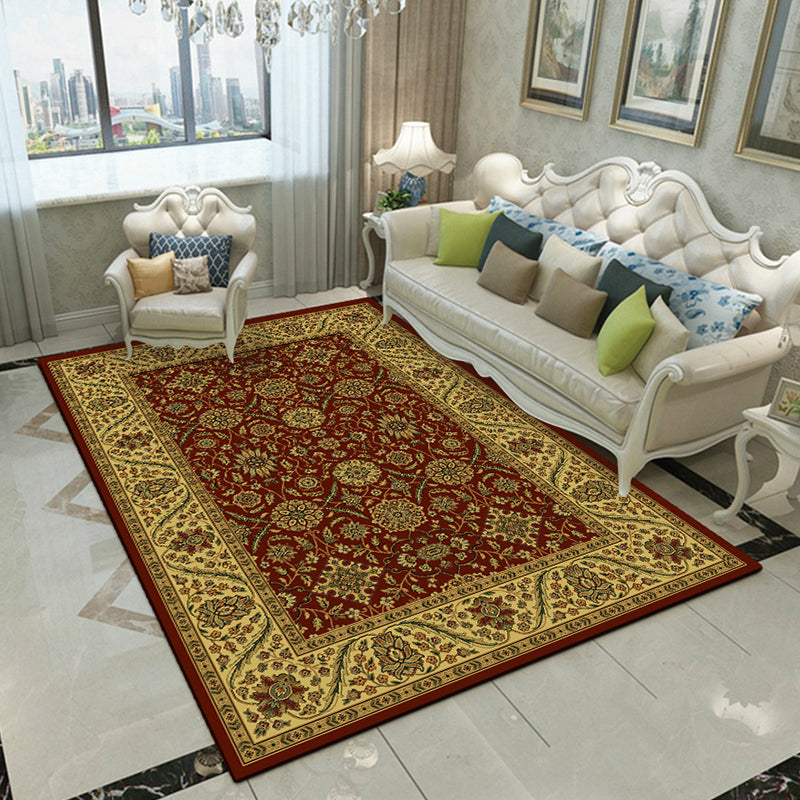 Lisslune | Fancy Victoria Rug Multi-Colored Flower Rug Non-Slip Washable Pet-Friendly Rug for the Living Room