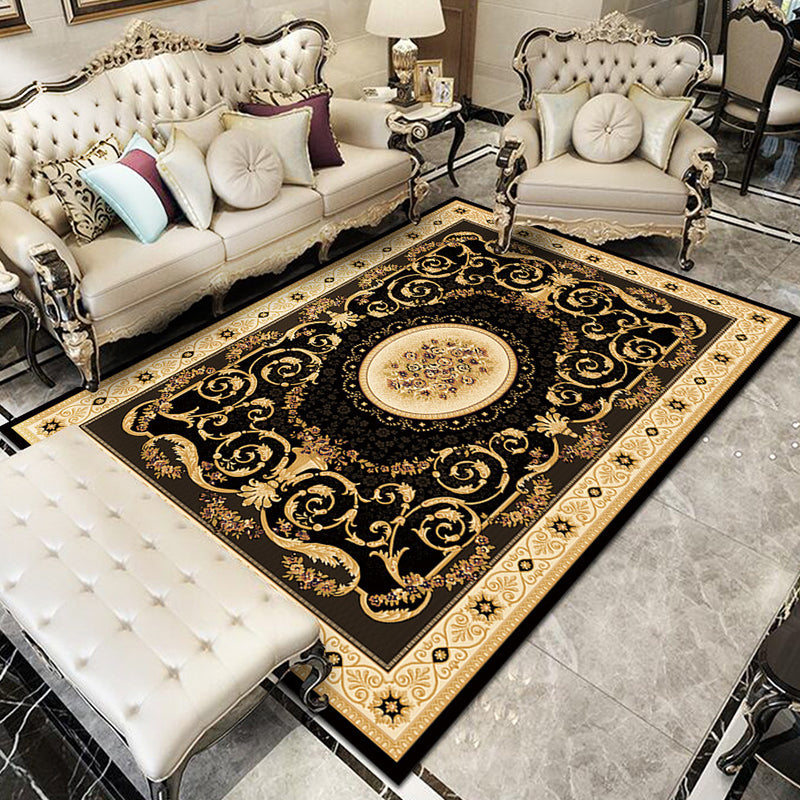 Lisslune | Fancy Victoria Rug Multi-Colored Flower Rug Non-Slip Washable Pet-Friendly Rug for the Living Room