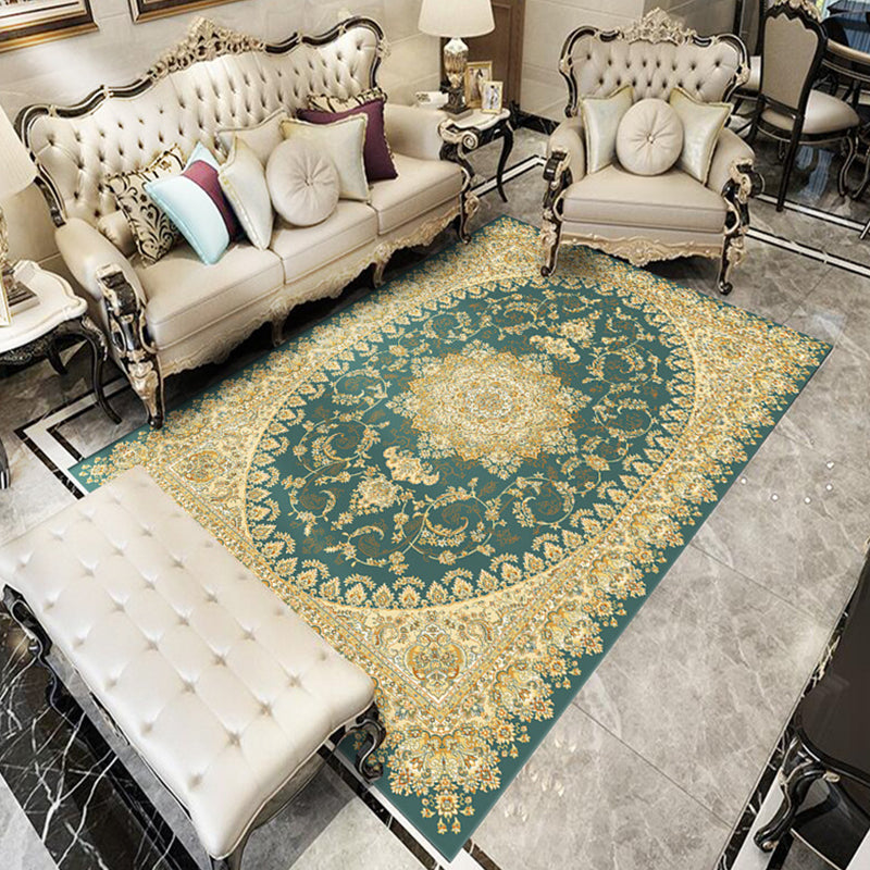Lisslune | Fancy Victoria Rug Multi-Colored Flower Rug Non-Slip Washable Pet-Friendly Rug for the Living Room