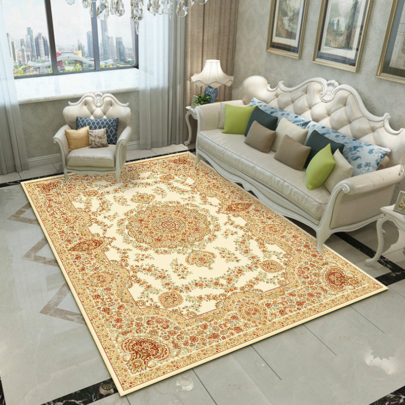 Lisslune | Fancy Victoria Rug Multi-Colored Flower Rug Non-Slip Washable Pet-Friendly Rug for the Living Room