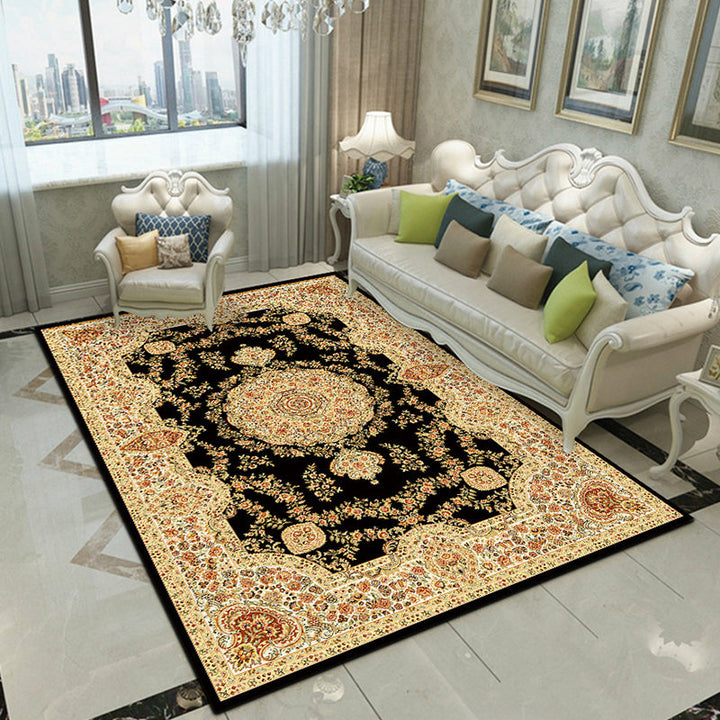 Lisslune | Fancy Victoria Rug Multi-Colored Flower Rug Non-Slip Washable Pet-Friendly Rug for the Living Room