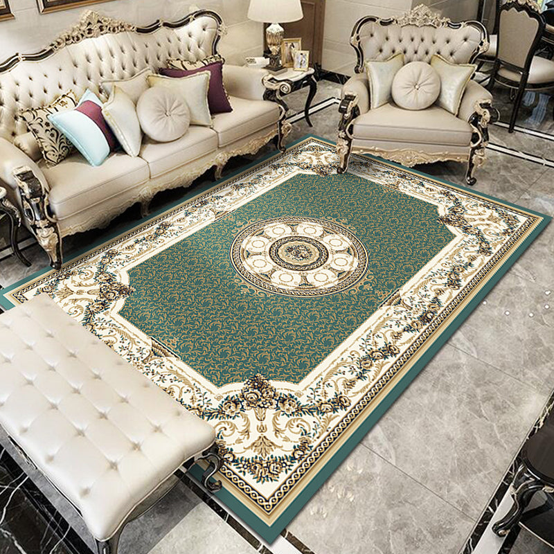 Lisslune | Fancy Victoria Rug Multi-Colored Flower Rug Non-Slip Washable Pet-Friendly Rug for the Living Room