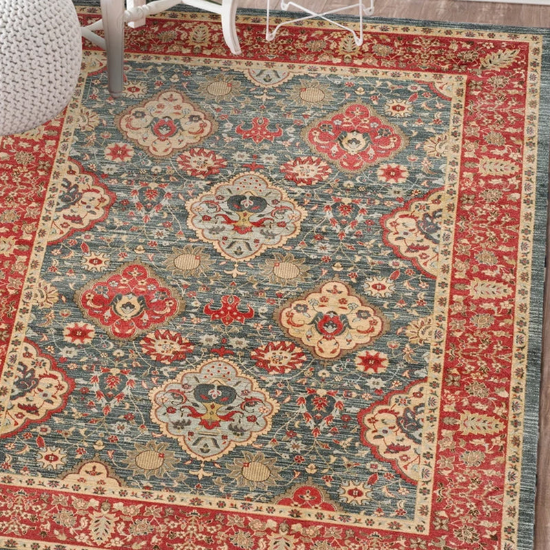 Lisslune | Moroccan living room carpet More colors Printed carpet Cotton Non-slip Machine washable Pet-friendly carpet