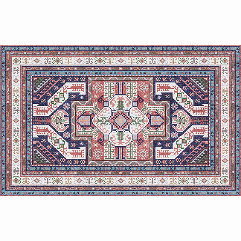Lisslune | Moroccan living room carpet More colors Printed carpet Cotton Non-slip Machine washable Pet-friendly carpet