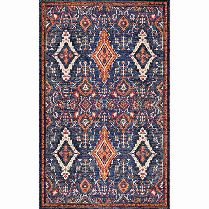 Lisslune | Moroccan living room carpet More colors Printed carpet Cotton Non-slip Machine washable Pet-friendly carpet