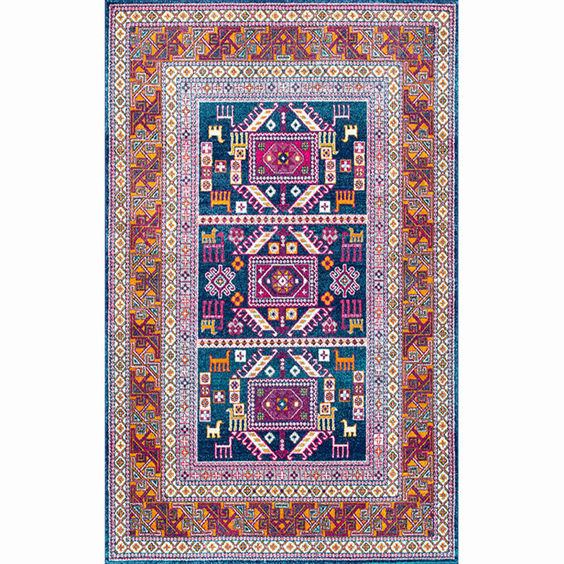 Lisslune | Moroccan living room carpet More colors Printed carpet Cotton Non-slip Machine washable Pet-friendly carpet