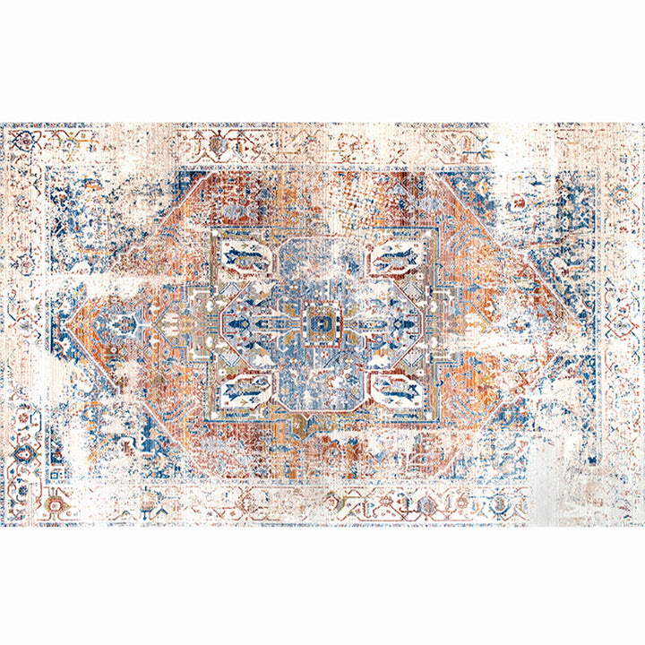 Lisslune | Moroccan living room carpet More colors Printed carpet Cotton Non-slip Machine washable Pet-friendly carpet