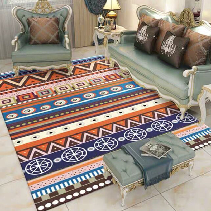 Lisslune | Moroccan living room carpet More colors Printed carpet Cotton Non-slip Machine washable Pet-friendly carpet