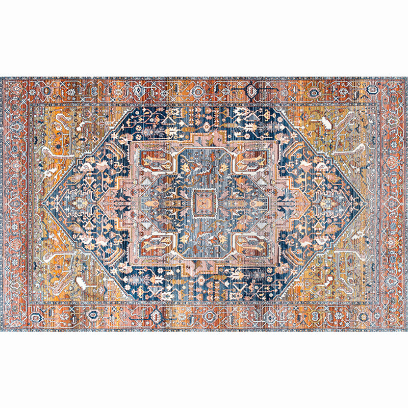 Lisslune | Moroccan living room carpet More colors Printed carpet Cotton Non-slip Machine washable Pet-friendly carpet