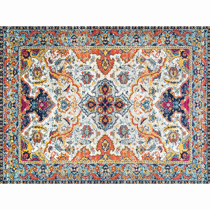 Lisslune | Moroccan living room carpet More colors Printed carpet Cotton Non-slip Machine washable Pet-friendly carpet