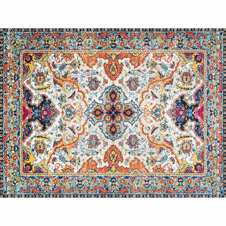 Lisslune | Moroccan living room carpet More colors Printed carpet Cotton Non-slip Machine washable Pet-friendly carpet