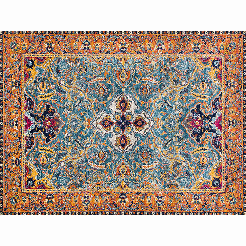 Lisslune | Moroccan living room carpet More colors Printed carpet Cotton Non-slip Machine washable Pet-friendly carpet