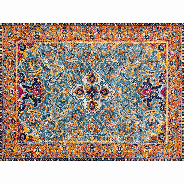 Lisslune | Moroccan living room carpet More colors Printed carpet Cotton Non-slip Machine washable Pet-friendly carpet