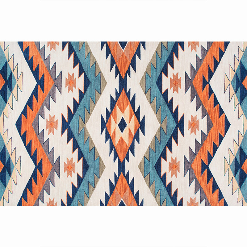Lisslune | Moroccan living room carpet More colors Printed carpet Cotton Non-slip Machine washable Pet-friendly carpet