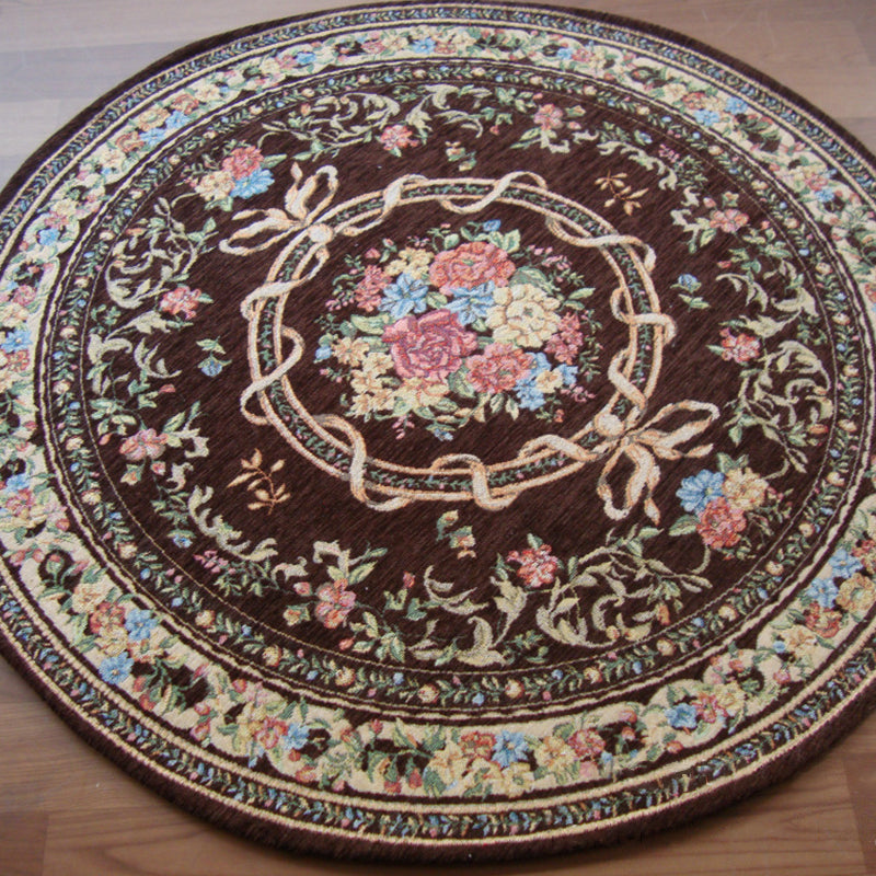 Lisslune | Olden Multi-Colored Victoria Carpet Polypropylene Floral Carpet Non-Slip Back Stain Resistant Pet-Friendly Carpet for Bedroom