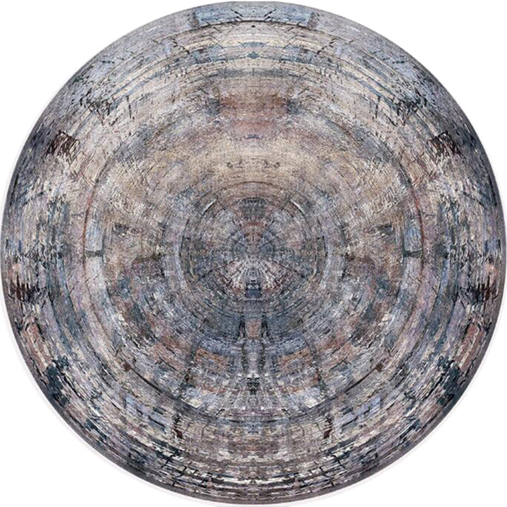 Lisslune | Moroccan Door Mat Multicolored Mandala Rug Polypropylene non-slip stain-resistant machine washable Rug