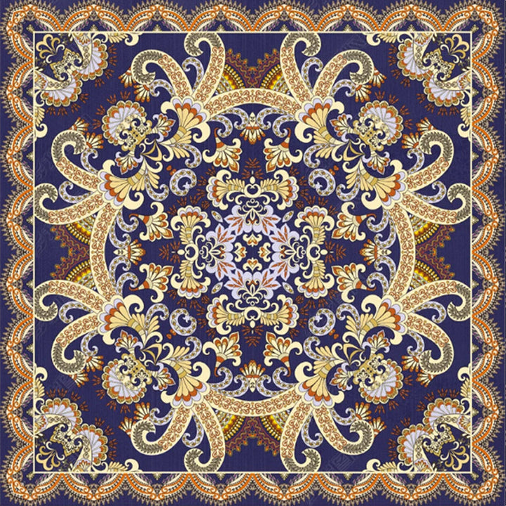 Lisslune | Shabby Chic Floral Area Rug Multicolor Persian Carpet Polypropylene Anti-Slip Backing Washable Pet-Friendly Rug for Foyer