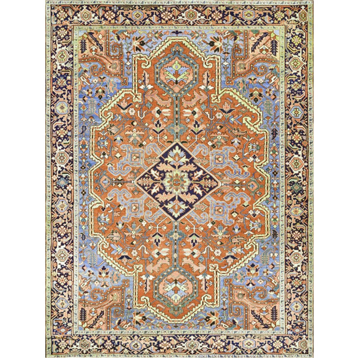 Lisslune | Persian Home Rug Multicolored Symmetrical Print Rug Polyester Non-Slip Backing Machine Washable Stain Resistant Rug