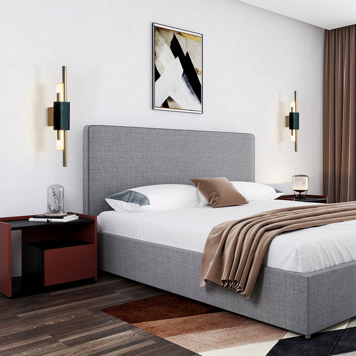 Skørter | Rectangular Bedside Sconce Lighting Marble Minimalist LED Wall Lamp Fixture